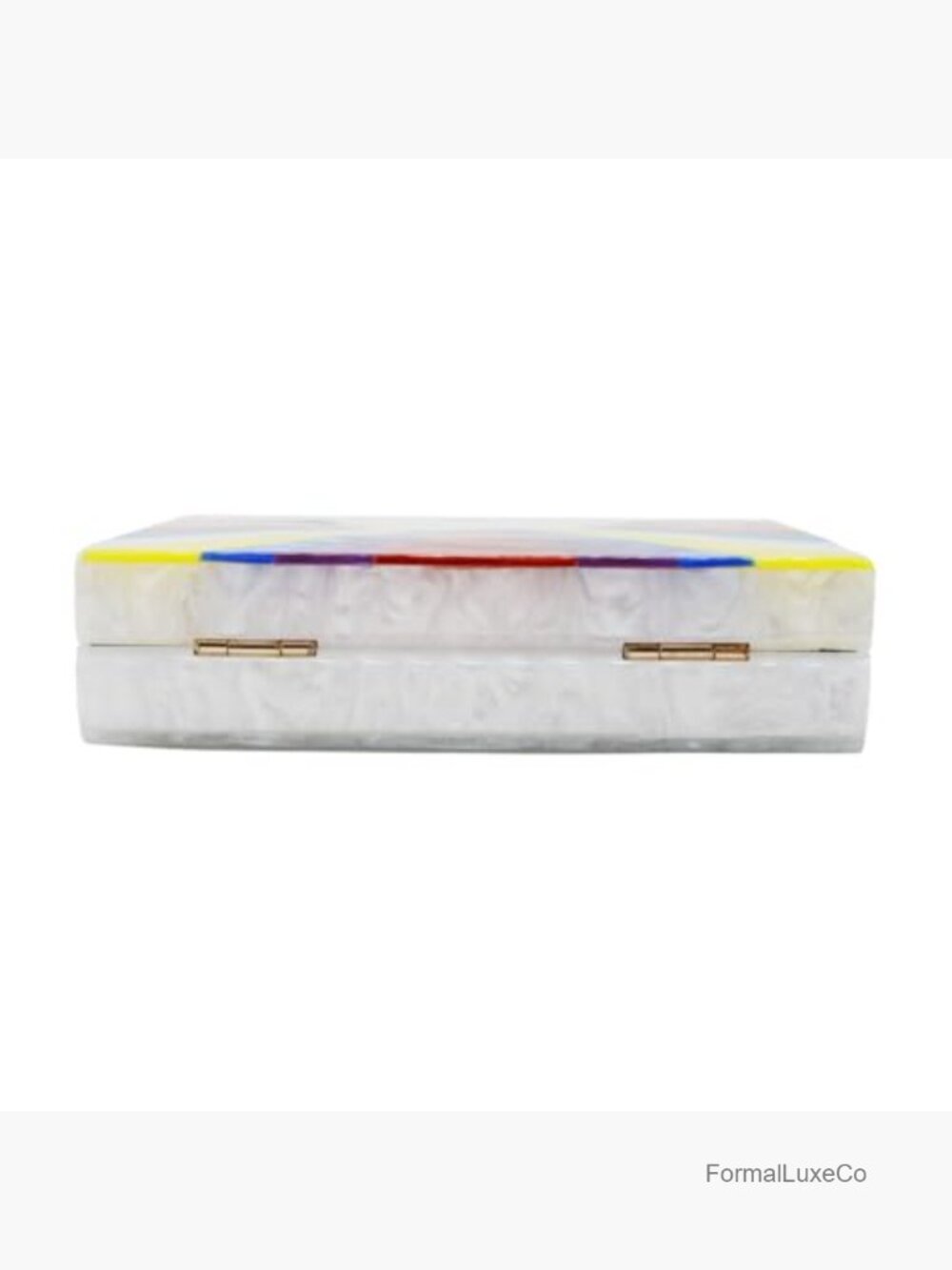 Acrylic Evening Clutch Bag Box Purse Handbag Wedding Banquet Cocktail Chain - Picture 6 of 7